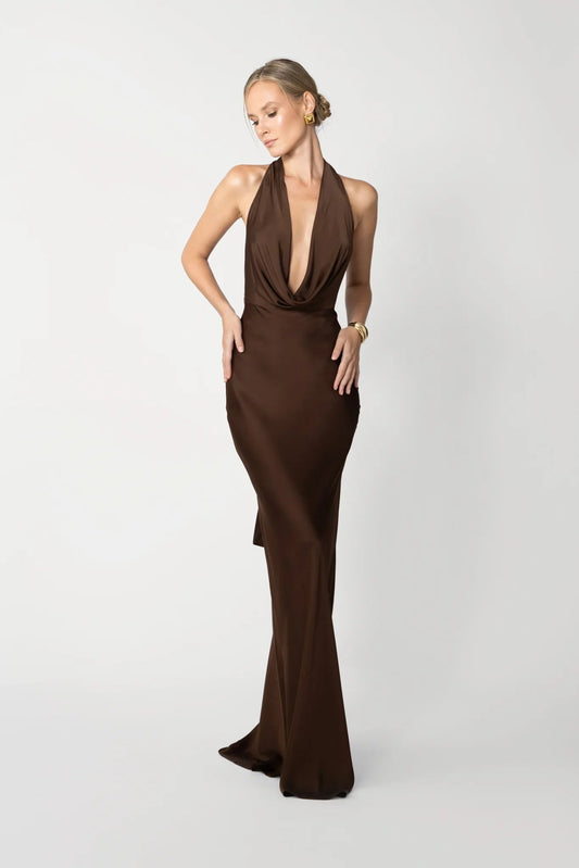 Pearl Charmeuse Satin Gown